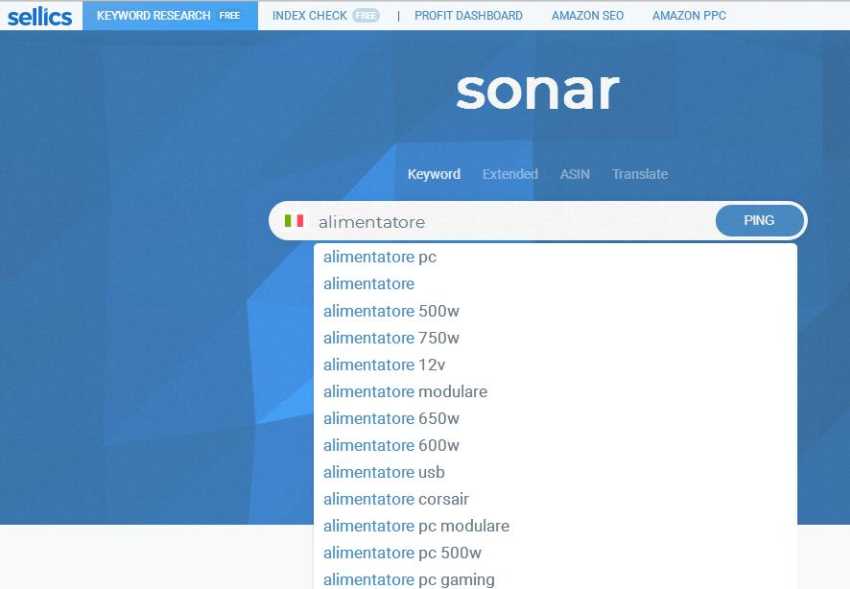 Come Scegliere le keyword per Amazon grazie a Sonar