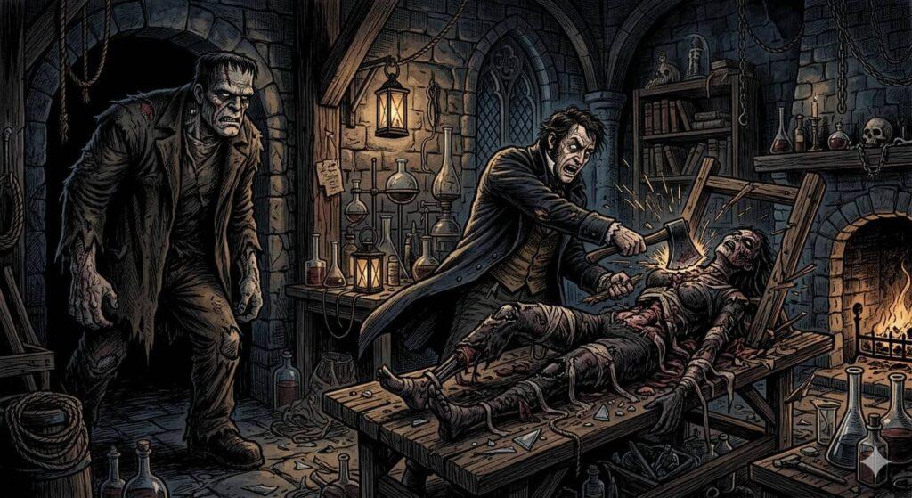 Frankenstein distrugge sposa