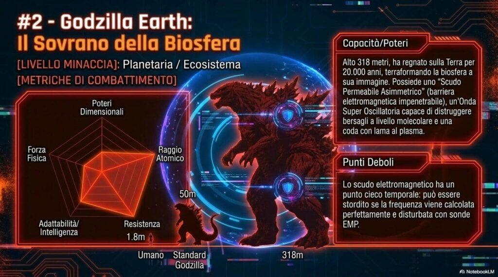 Quanto è forte Godzilal Earth?