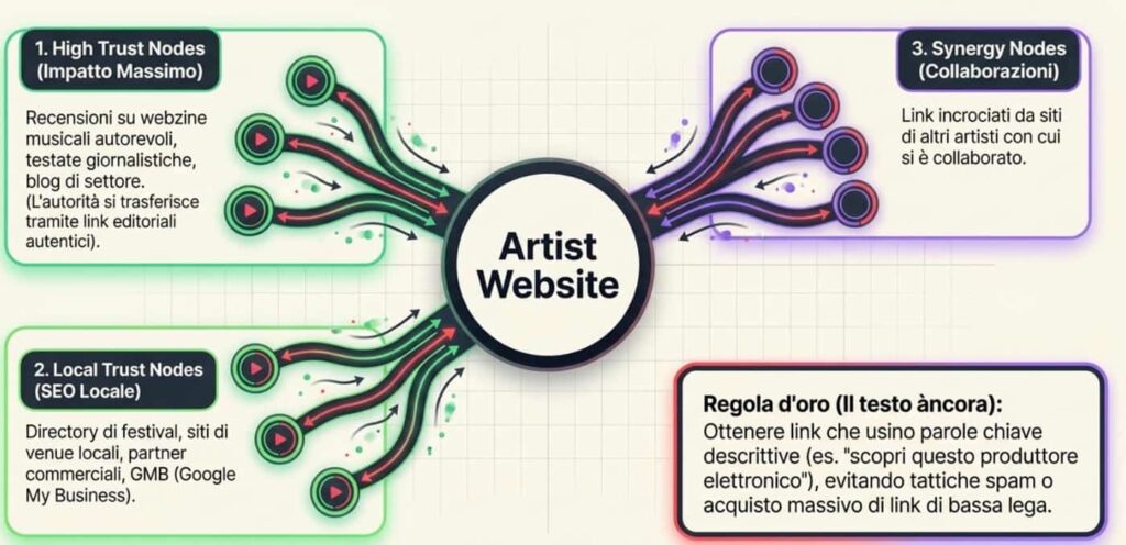 Backlink siti musicisti